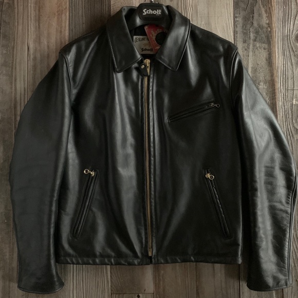 Schott Nyc 689h Leather Jacket Size 